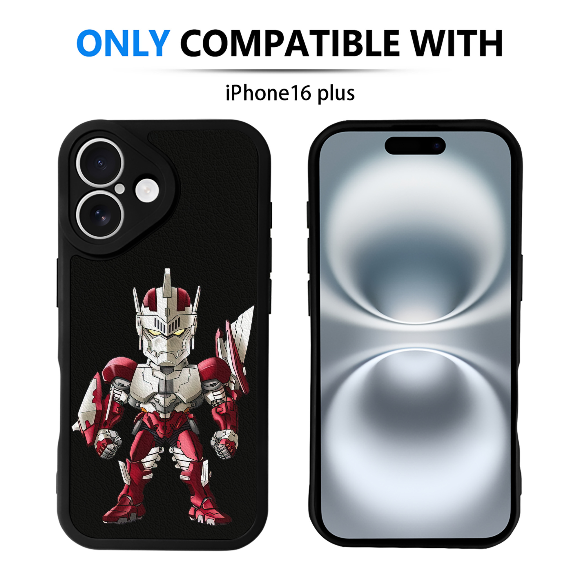 （画像用） ウルトラマン Ultraman 【iPhone 16シリーズ対応】シリコンスマホケース（レザー調） 材質：シリコン